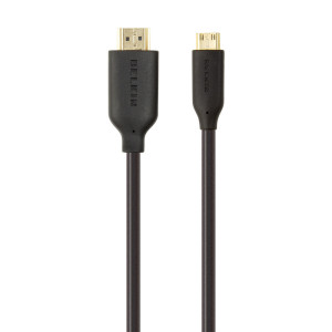 BELKIN F3Y027bf1M-P CABLE, HDMI/HDMI-MINI, M/M, 1M, HIGHSPEED, BLACK, GOLD