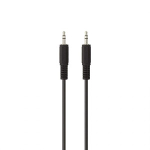 BELKIN F3Y111bf1M-P CABLE, AUDIO, 3.5mm, M/M, 1M, PORTABLE, BLACK, NICKEL