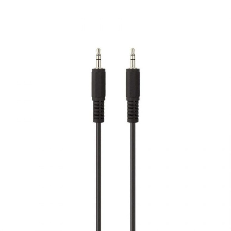 BELKIN F3Y111bf1M-P CABLE, AUDIO, 3.5mm, M/M, 1M, PORTABLE, BLACK, NICKEL