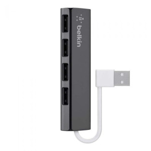 BELKIN F4U042bt 4PORT TRAVEL USB 2.0 HUB,  ULTRA-SLIM SERIES
