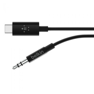 BELKIN F7U079bt03-BLK USB-C to 3.5mm audio cable,  0.9m BLK