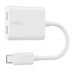 BELKIN F7U081btWH Dual USB-C Charge Adapter,  White