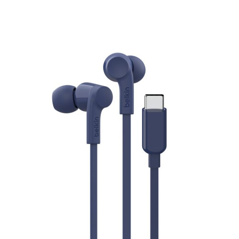 BELKIN G3H0002hqBLV2 USB-C® Wired Earbuds with Adjustable Volume Limiter,  Blue