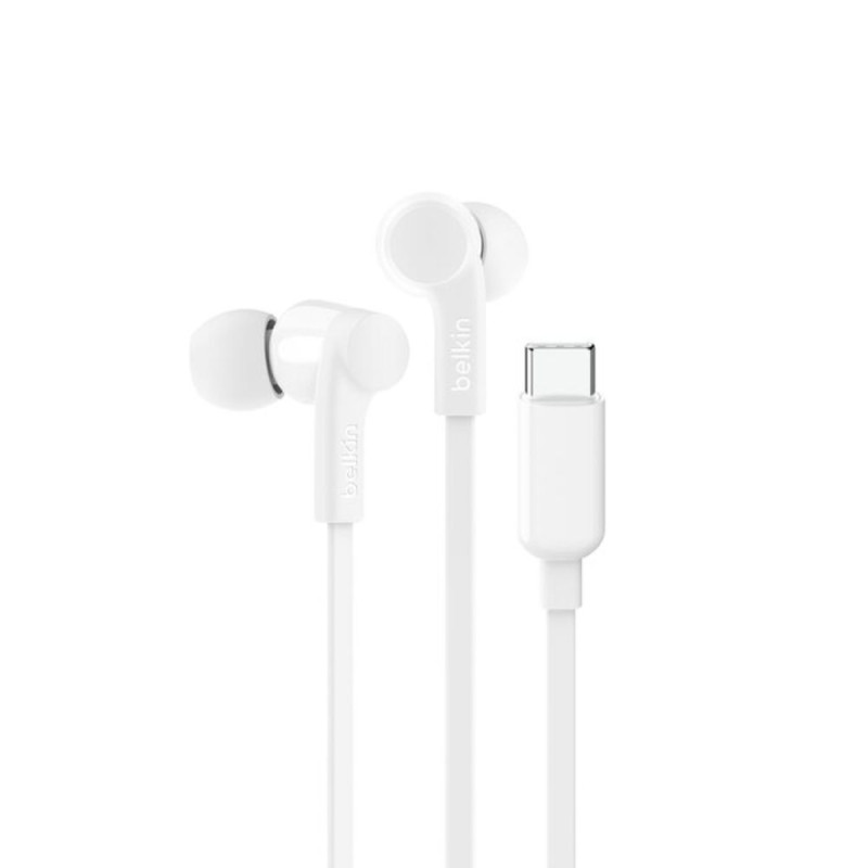 BELKIN G3H0002hqWHV2 USB-C® Wired Earbuds with Adjustable Volume Limiter,  White