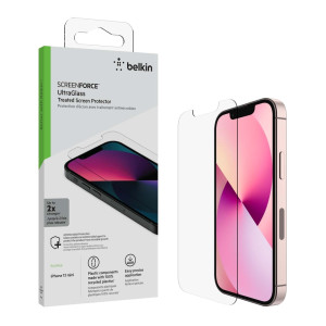 BELKIN OVA077zz ScreenForce UltraGlass Anti-Microbial Screen Protection for iPhone 13 Mini, EZ tray BELKIN OVA077zz ScreenForce UltraGlass Anti-Microbial Screen Protection for iPhone 13 Mini, EZ tray