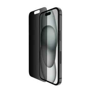 BELKIN OVA147zz ScreenForce TemperedGlass Privacy Anti-Microbial Screen Protection for iPhone 15/14 Pro