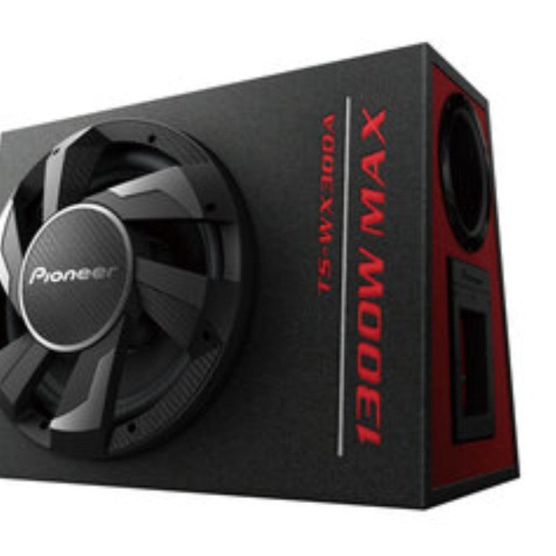 PIONEER TS-WX300A 30cm Powered Active Subwoofer with Class-D built-In Amplifier (1300 W) Single Voic
