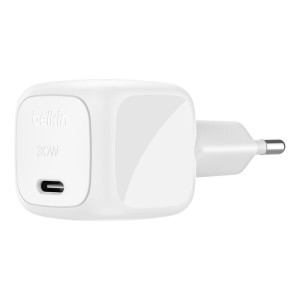 BELKIN WCA008kqWH 30W USB-C Cube Home Charger with PPS, White BELKIN WCA008kqWH 30W USB-C Cube Home Charger with PPS, White