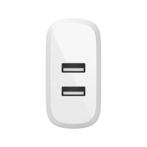 BELKIN WCB002vfWH Dual USB-A Wall Charger,  12W X2,  WHT