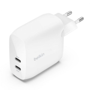 BELKIN WCB010vfWH Dual 30W USB-C PD PPS Wall Charger (60W), WHT BELKIN WCB010vfWH Dual 30W USB-C PD PPS Wall Charger (60W), WHT