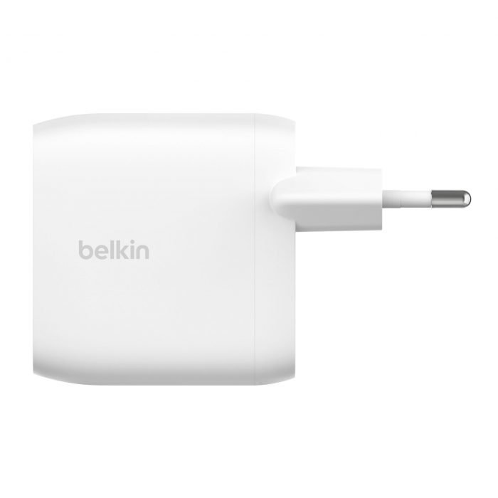 BELKIN WCB010vfWH Dual 30W USB-C PD PPS Wall Charger (60W),  WHT