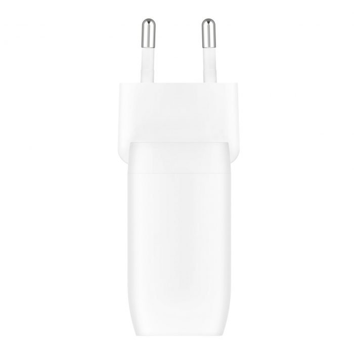 BELKIN WCB010vfWH Dual 30W USB-C PD PPS Wall Charger (60W),  WHT
