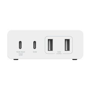 BELKIN WCH010VFWH 108W USB-C CHARGER, GAN 4-PORT WHT 2M CORD BELKIN WCH010VFWH 108W USB-C CHARGER, GAN 4-PORT WHT 2M CORD