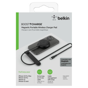 BELKIN WIA005vfBK Magnetic Portable Wireless Charger Pad - with PSU, 7.5W, Black BELKIN WIA005vfBK Magnetic Portable Wireless Charger Pad - with PSU, 7.5W, Black