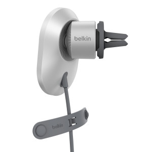 BELKIN WIC008BTGR-V2 BOOST^CHARGE Qi2 15W Magnetic Car Vent Mount (with car charger)