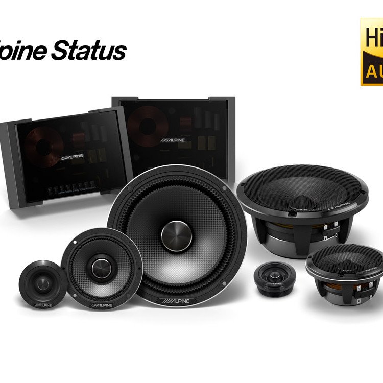 ALPINE HDZ-653S Status 6.5" 3-Way Component Speakers (Slim Fit)