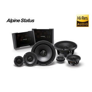 ALPINE HDZ-653 Status Hi-Res 6-1/2" (16.5cm) 3-Way Component Speaker Set