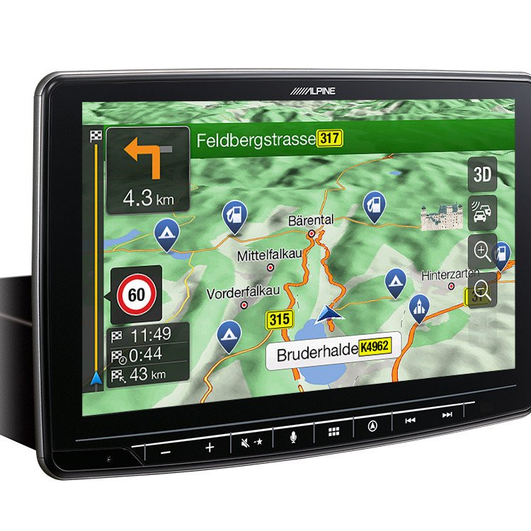 ALPINE INE-F904DU8S 9" Motorhome Navigation System for FIAT Ducato 8 with swivel mechanism