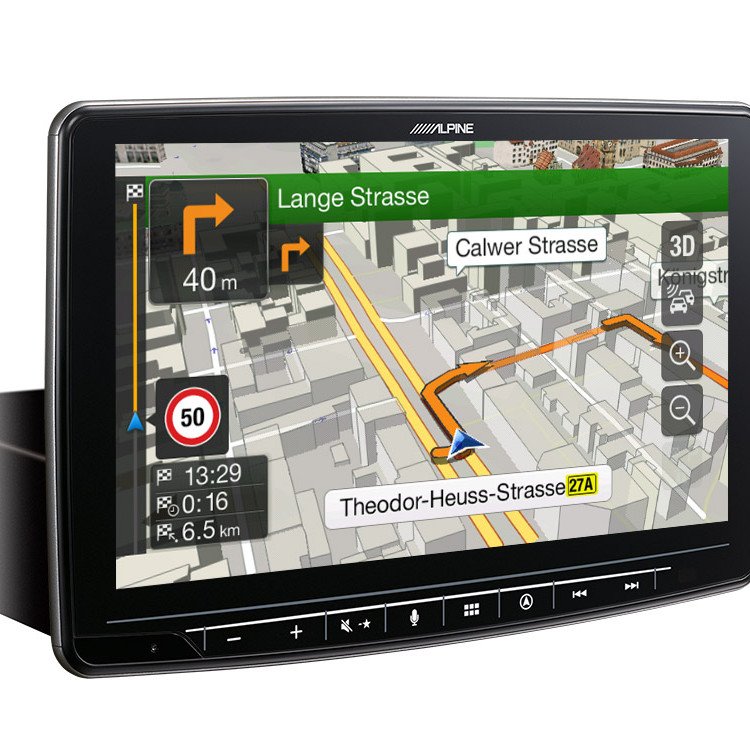 ALPINE INE-F904D 1DIN Chassis – 9-inch Touch Screen,  built-in Navigation