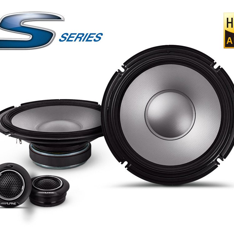 ALPINE S2-S80C S-Series 20cm (8”) Component 2-Way Speakers