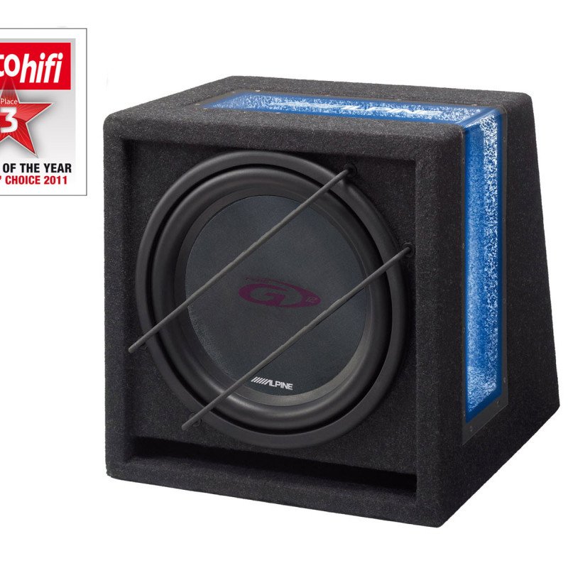 ALPINE SBG-844BR SUB-BOX, 8", BR, 400/120RMS