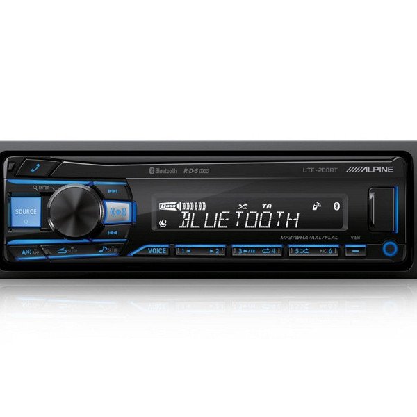 ALPINE UTE-200BT Headunit 1-DIN USB/BT/2-RCA/VARIABLE