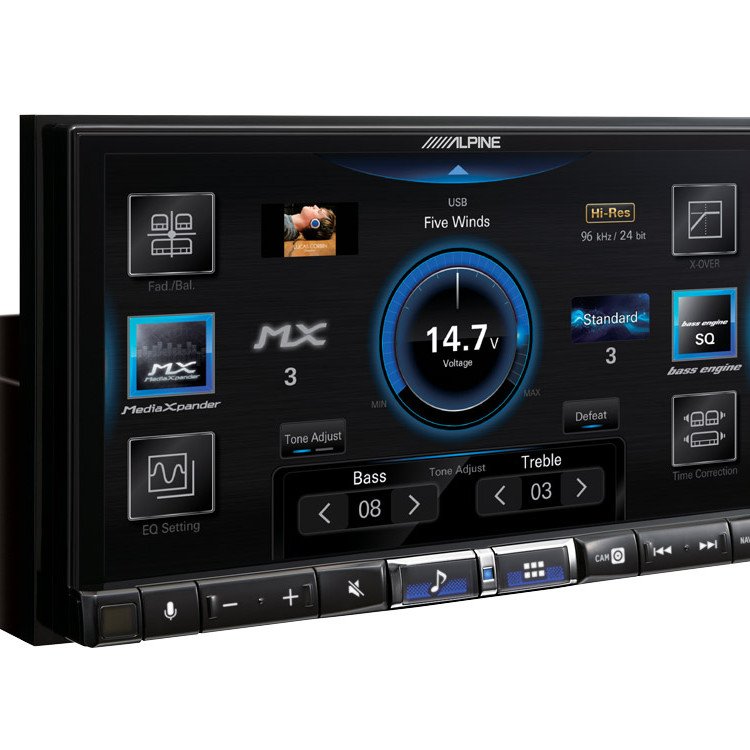 ALPINE iLX-705D 2DIN Digital Media Station,  Apple CarPlay,  Android Auto