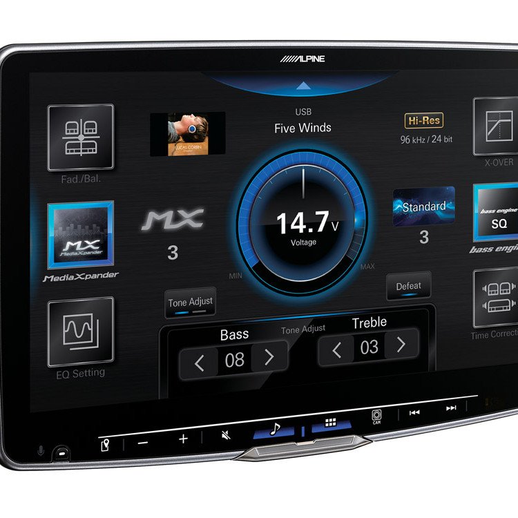 ALPINE iLX-F115D XXL 11-Inch Media Receiver with 1 DIN Chassis
