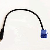 ACV 9.321 Male jack stereo 3,5-Mini iso (Blue) Alfa romeo-Fiat-Lancia Aux-in
