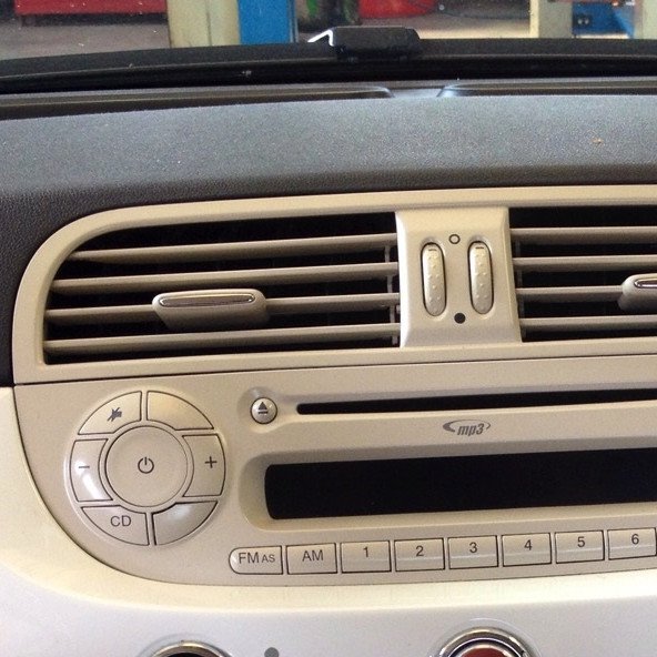 ACV 53.146 Πρόσοψη 1din Fiat 500 (Μπέζ)