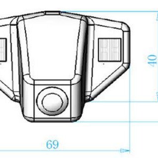AFTERMARKET RS.915 Κάμερα οπισθοπορείας Honda Crv '07-'13 / Odyssey '07-'11