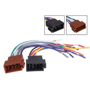 ACV 9.656 Φίσα ISO θηλυκή (14 wires) (iso 8+8 ways female connectors+cut ends)