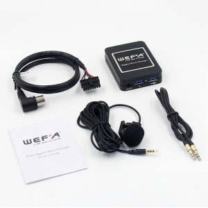 WEFA WF.606.MITSUBISHI Interface Aux/Usb/Usb Charger/Bluetooth για εργοστασιακές πηγές Mitsubishi 13pin