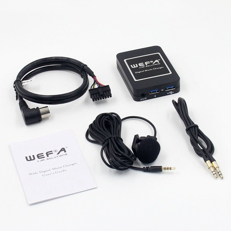 WEFA WF.606.MITSUBISHI Interface Aux/Usb/Usb Charger/Bluetooth για εργοστασιακές πηγές Mitsubishi 13pin
