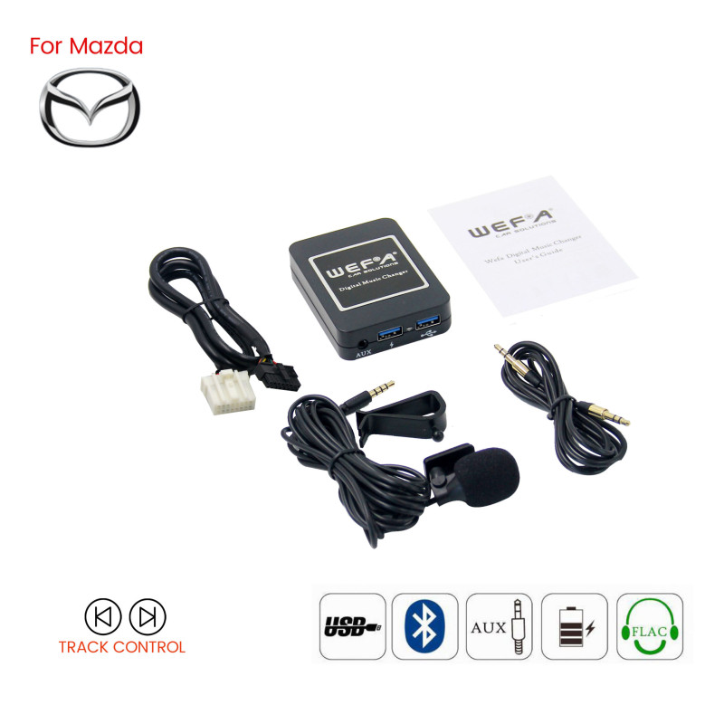 WEFA WF.606.MAZDA Interface Aux/Usb/Usb Charger/Bluetooth για εργοστασιακές πηγές Mazda
