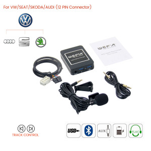 WEFA WF.606.VW12 Interface Aux/Usb/Usb Charger/Bluetooth για εργοστασιακές πηγές Group Vag 12pin