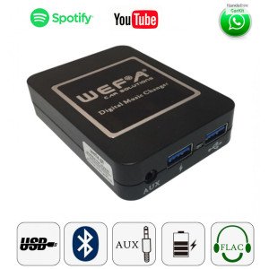 WEFA WF.606.BMW17 Interface Aux/Usb/Usb Charger/Bluetooth για εργοστασιακές πηγές BMW 17pin