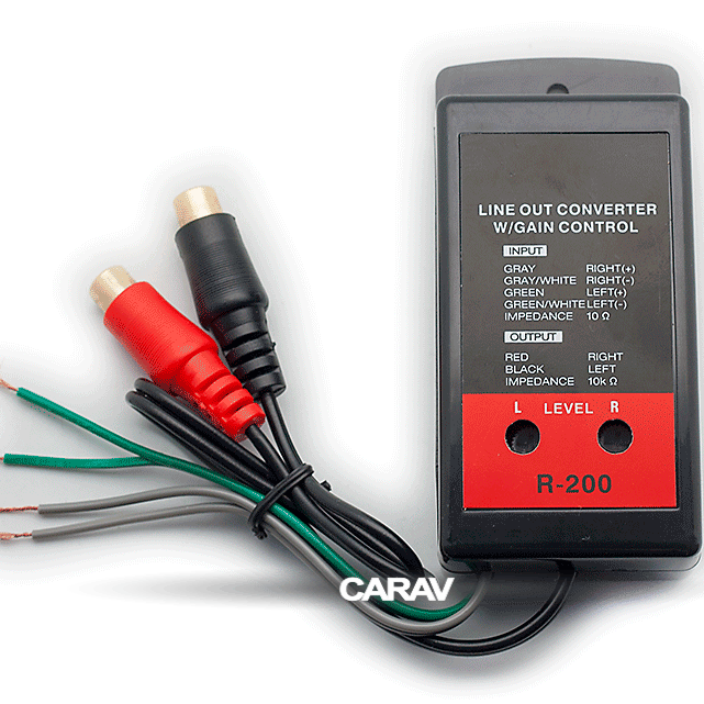 AFTERMARKET R.200 2CH Line out Rca Converter με ρυθμιζόμενες εξόδους