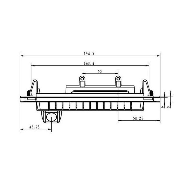 AFTERMARKET RS.843 Κάμερα οπιθοπορείας Mercedes CLA/GLE/C/S Class