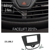 ACV 53.188.2 Πρόσοψη 2din Opel Karl 2017-2019 (Μαύρη)